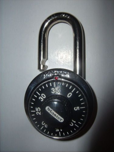 Master Lock Series 1525 Combination Padlock Stainless Steel Key Control (NEW)