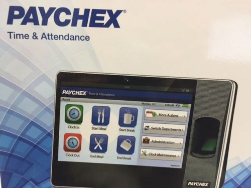 Paychex Biometric 2500 Time &amp; Attendance Clock