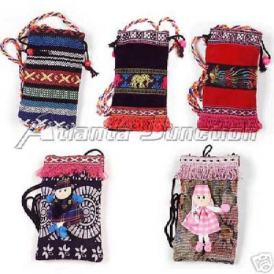 6-PACK_1 FREE__*PERUVIAN*_HAND WOVEN GIFT JEWELRY POUCHES