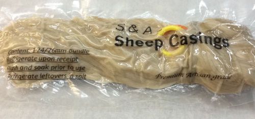Natural Sausage casings Sheep casings (24/26mm). Stuffs +/-63Lbs. FREE SHIPPING.