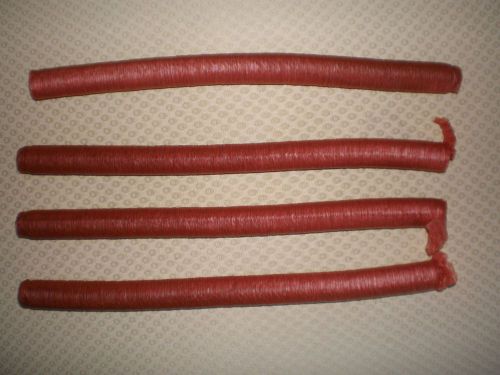 4  Strands 19mm (approx 3\4”) by 50 feet.  Edible Mahogany Collagen Casing for S
