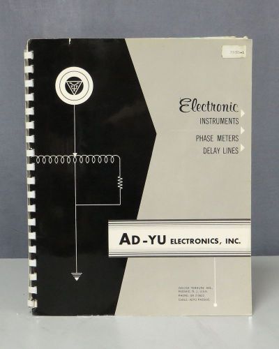 AD-YU Type 205B1/B4/B5 Precision Picosecond Phase Detector Instruction Manual