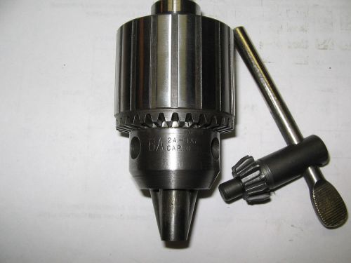 Jacobs # 6a drill chuck/key, 1/2&#034; shank,  0-1/2&#034; capacity, wel for sale