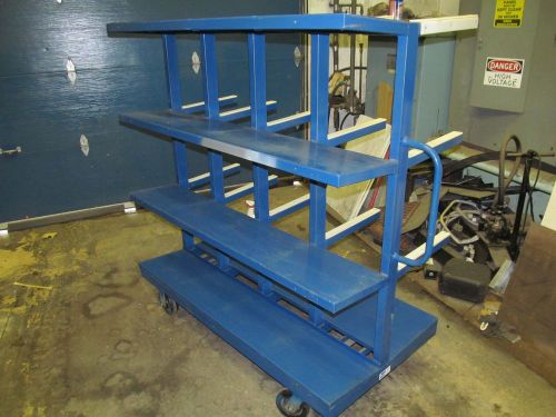 large rolling material stock cart