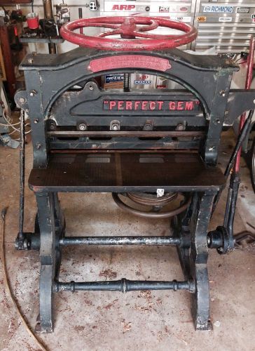 1800s Antique Paper Shear Guillotine Cutter Stack Cutter Perfect Gem Sheridan
