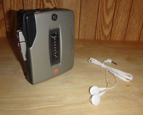 GE 3-5364A Voice Cassette Recorder AVR Variable Playback Speed w/ Speaker Headph