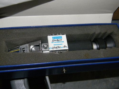 Atago Hand Refractometer N1 with Cal Certificate (Dated 1995) and Case