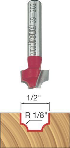 NEW FREUD 39-202 1/2&#034; DIAMETER OVOLO GROOVE ROUTER BIT w/ 1/4&#034; SHANK