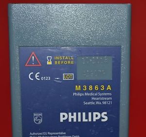 Philips medical systems heartstream m3863a battery limno2 10-2013 for sale
