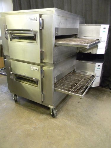 Lincoln impinger conveyor double stack pizza gas oven 1450 **we offer financing* for sale