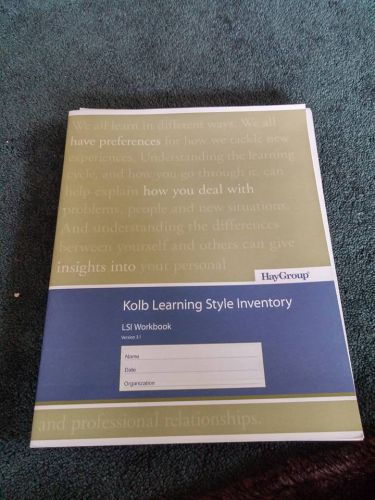 kolb learning style inventory 3.1