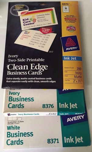 Avery Two-Side Printable Clean Edge Business Cards for Inkjet Printers, Matte