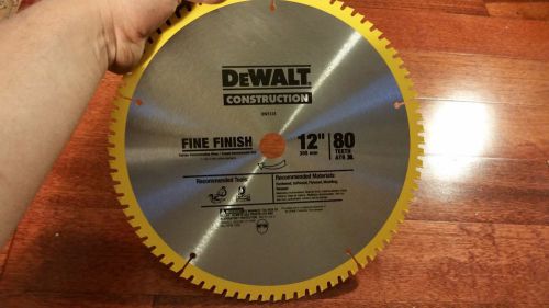 Dewalt Fine Finish Construction Circular 12&#034; saw blade