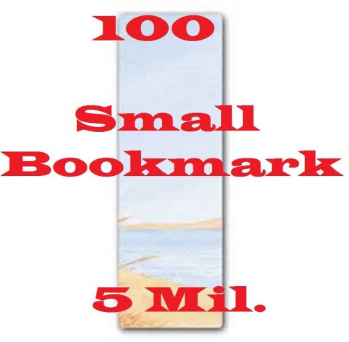 BOOKMARK SMALL 100 pk 5 MIL laminating Laminator Pouch Sheets  2-1/8 x 6