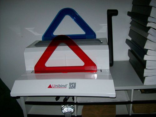 Lightly used unibind unibinder thermal binding machine with crimping mechanism for sale