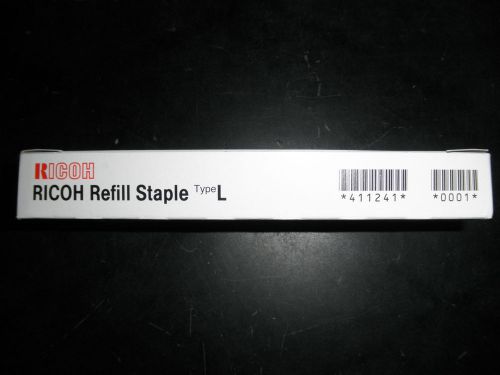 Genuine Ricoh Refill Staple Type L EDP CODE 411241 NO. 181R-AM Box of 4 refills