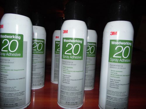 3m woodworking 20 spray adhesive  6 new cans  free priority shipping in the u.s. for sale