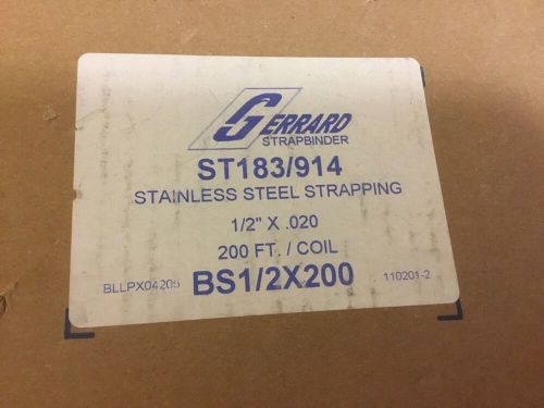 ITW Strapbinder Metal Banding ST183/914 1/2&#034; X .020 200 Ft Coil (lot V189)