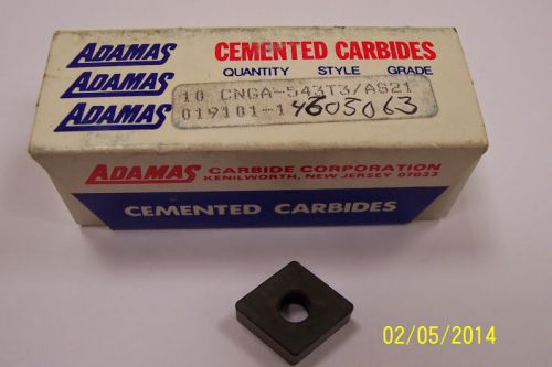 CNGA 543 T3 AS21 ADAMAS Ceramic  Inserts (10pcs) New&amp;Original