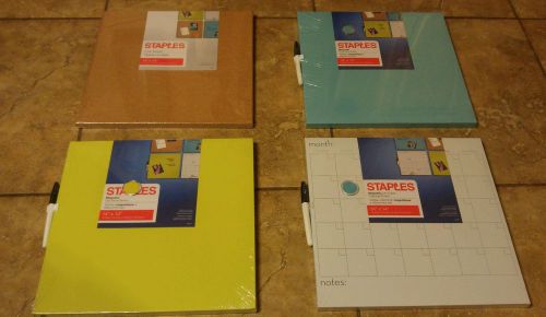 Magnetic Dry-Erase, cork board, and Calendar Tile,  14 x 14, combo all 4 tiles