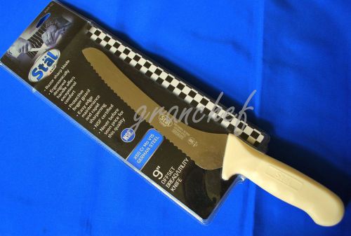Bread Knife w/ Offset Hdl ~ 9&#034; ~ Razor Sharp Blade ~ NSF Certified ~ New in Pkg