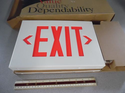 NIB Hubbell Lighting Inc. Model CV3RAW &#034;Clearview&#034; Thermoplastic LED Exit Sign