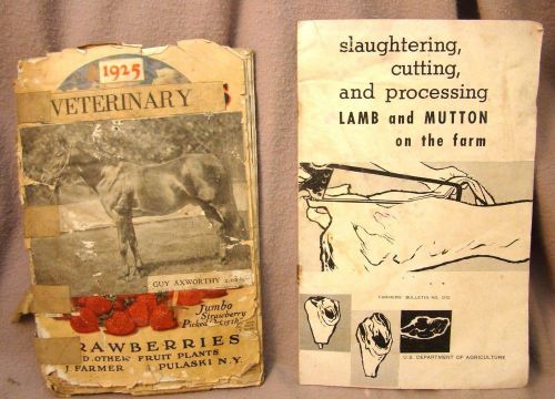 Pr Vintage Farm Booklets ~ VETERINARY CLIPPINGS SCRAPBOOK