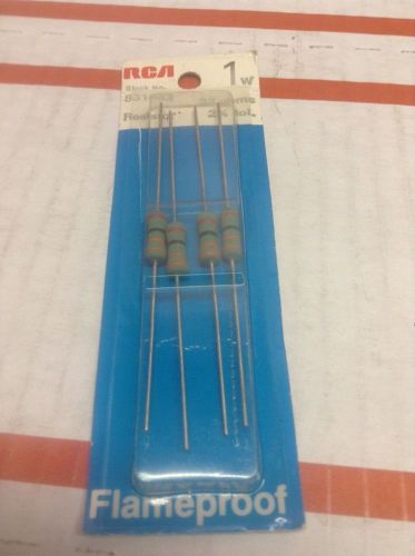 VINTAGE RCA 1W FLAMEPROOF RESISTOR 33 OHMS 2% TOL. NEW OLD STOCK pack of 4