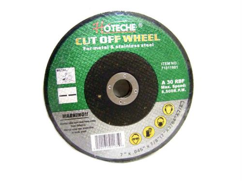 10 PC  CUT OFF WHEELS FOR STAINLESS / METAL 8500 RPM 7&#034; X 3/64&#034; X 7/8&#034;
