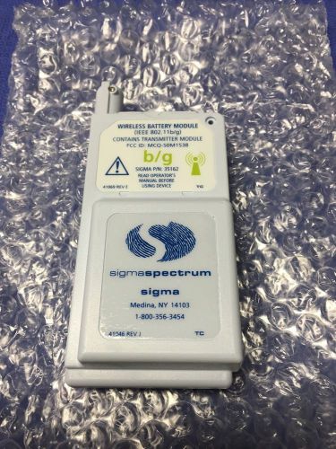 Sigma Spectrum 35162 Wireless Infusion Pump Battery Module 802.11b/g