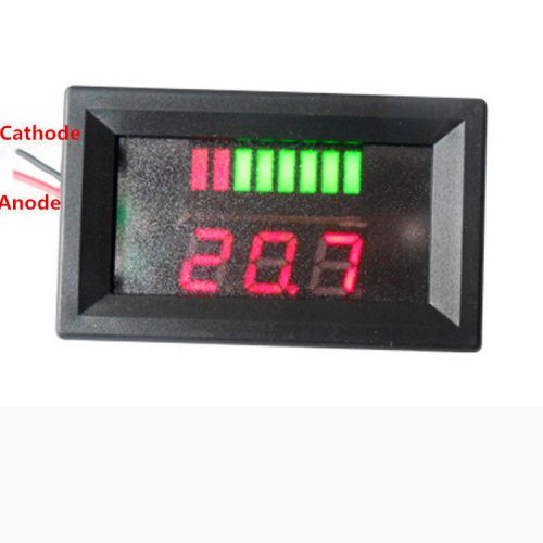 LED Indicator Battery Capacity Tester Voltmeter 12V Lead-acid 1PC