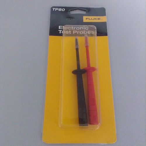 Fluke TP80 2 Piece Electronic Test Probe Set with Insulated Cap, 1000V Voltage