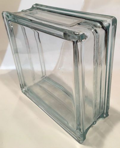 Vintage Architectural Glass Block 7.5&#034; Square X 3&#034; Wide Decorative Cube Crafts