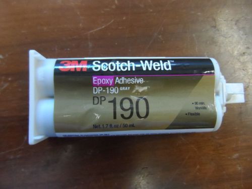 3M Scotch-Weld,  DP-190 Expoxy Adhesive (Gray), 50Ml, 90min Worklife, Flexible