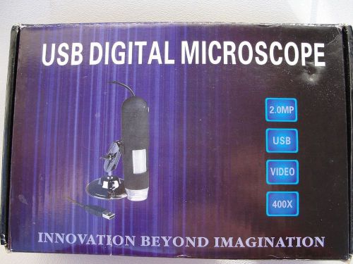 2.0MP  20x400  8 LED Light USB Digital Microscope  Magnifier Video