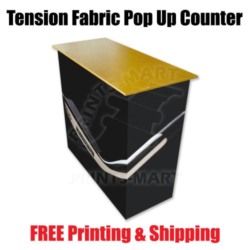 Dye sublimation fabric banner printing promotional pop up counter display booth for sale
