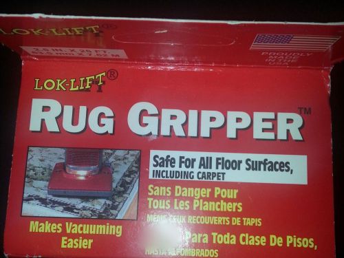 Lok-lift nonsliptape  rug gripper 2.5&#034; x 25&#039; for all surfaces nib usa made for sale