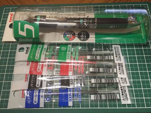 Uni Jetstream 5-In-1 4 Color 0.5mm Ball Pen &amp; 0.5mm Sharp Pencil