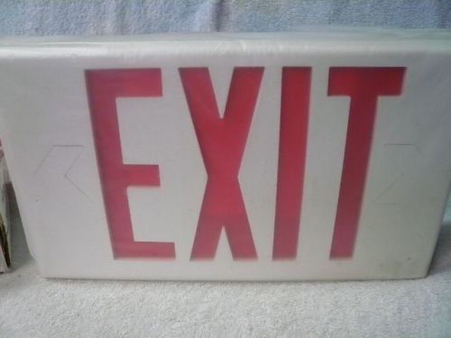 Cooper sure-lites polycarbonate led exit sign cat #lpx70rwh 120/277 vac (nib) for sale