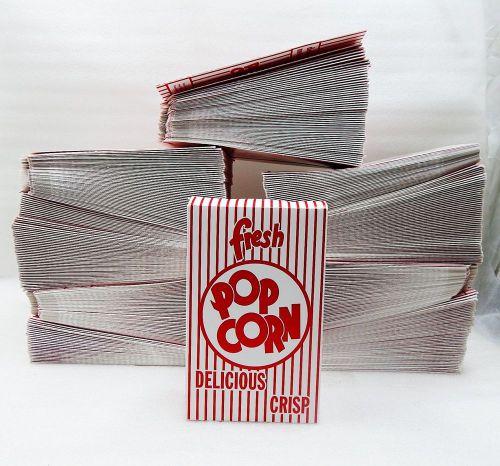 Case of 500 Close Top Popcorn Boxes 0 1.25oz #3-E 3E - Nice!