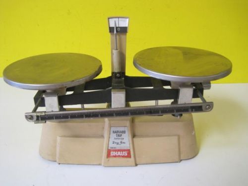 OHAUS HARVARD TRIP BALANCE SCALE 2 KG 5 LB 2KG 5LBS, NO COUNTER WEIGHTS USED