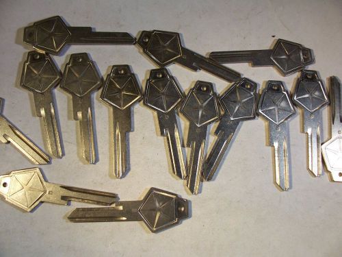 15 OEM VINTAGE   CHRYSLER DODGE DESOTO PLYMOUTH  1968  KEY BLANK   UNCUT