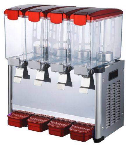 Commercial 9L*4Tank Frozen Hot Cold Drink Beverage Milk Juice Dispenser Machine
