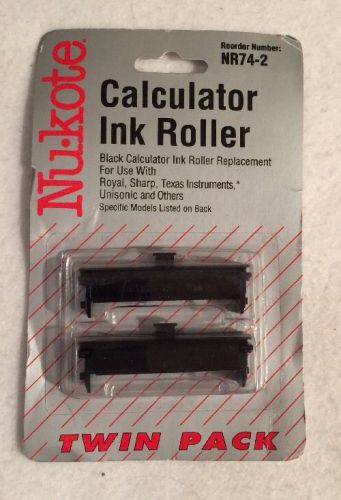 Nu-Kote NR74-2 Calculator Ink Roller Two Pack New Old Stock