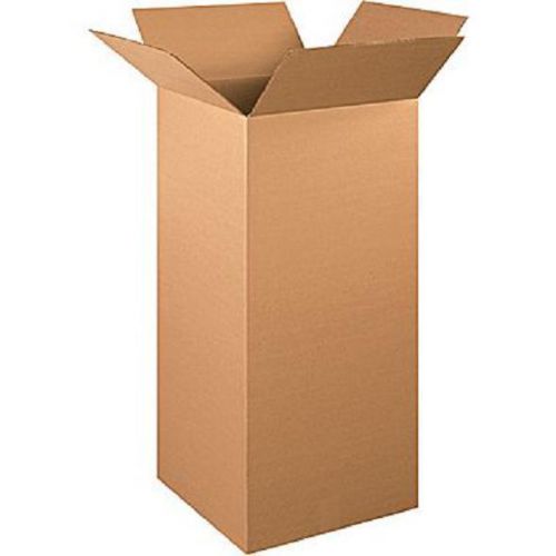 Corrugated cardboard tall shipping storage boxes 16&#034; x 16&#034; x 30&#034; (bundle of 10) for sale