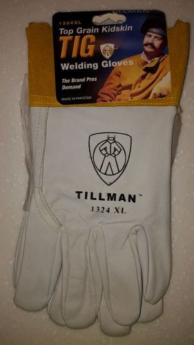 Tillman 1324 Top Grain Goatskin TIG Welding Gloves 2&#034; Cuff, XL