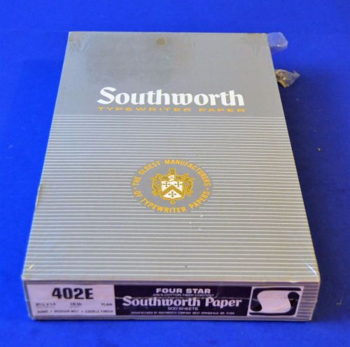 Southworth Paper 402E Legal 8.5x14 16lb Bond Cockle Finish Four Star Plain