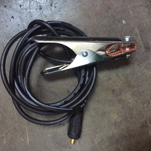 Mig tig universal 10ft welding ground clamp assembly - dinse 10-25 connector for sale