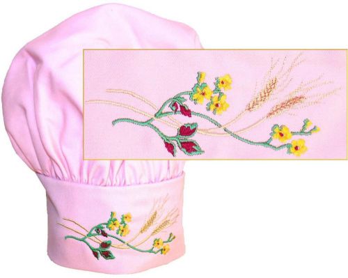Autumn Flowers Chef Hat Fall Wheat Ivy Rudbeckia Bouquet Monogram Get Pink Now!
