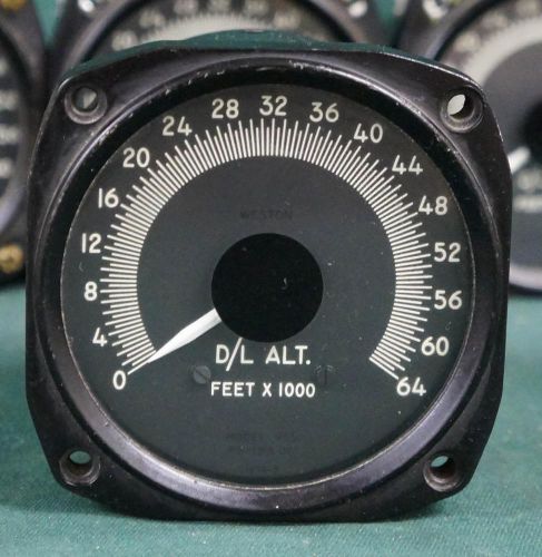 ONE D-L ALT WESTON ELECTRIC MODEL 955 70917 H METER !! 4 AVAILABLE     G544